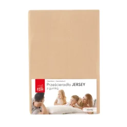 Prześcieradło JERSEY beż