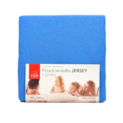 Prześcieradło JERSEY ciemno niebieskie