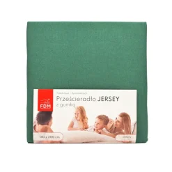 Prześcieradło JERSEY zielone